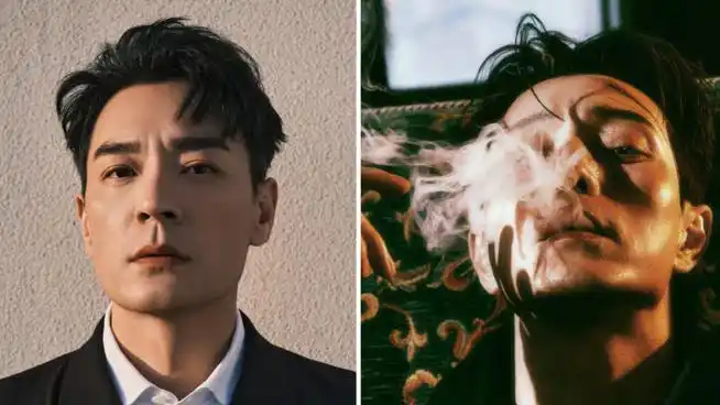 胡歌李光洁张新成同框##李光洁黑西装撞脸河道英