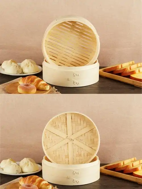 蒸包子的蒸笼 蒸馒头的蒸笼 家用蒸笼 竹蒸笼小笼包加深 竹制蒸笼竹