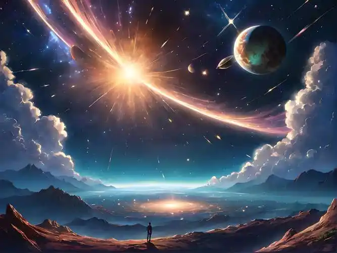 ai绘画中的宇宙梦幻风景_模拟_星云_行星