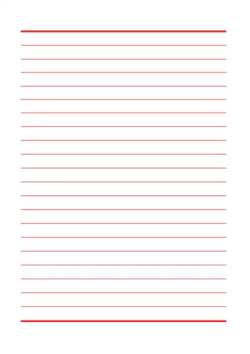 word红线信纸模板