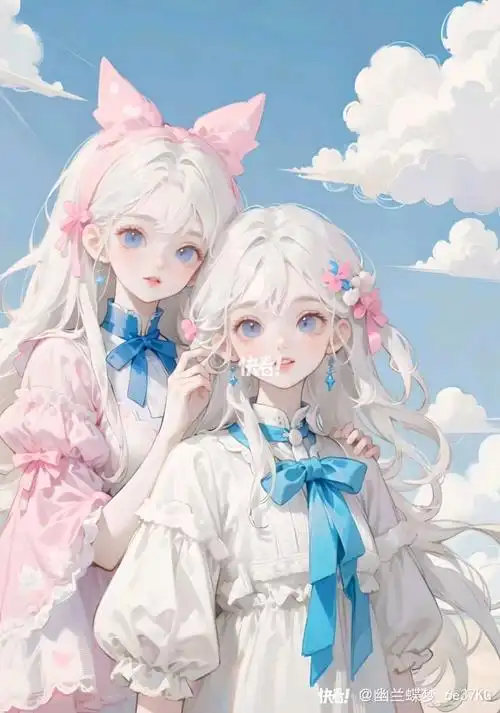 闺蜜两人合照的图片来啦