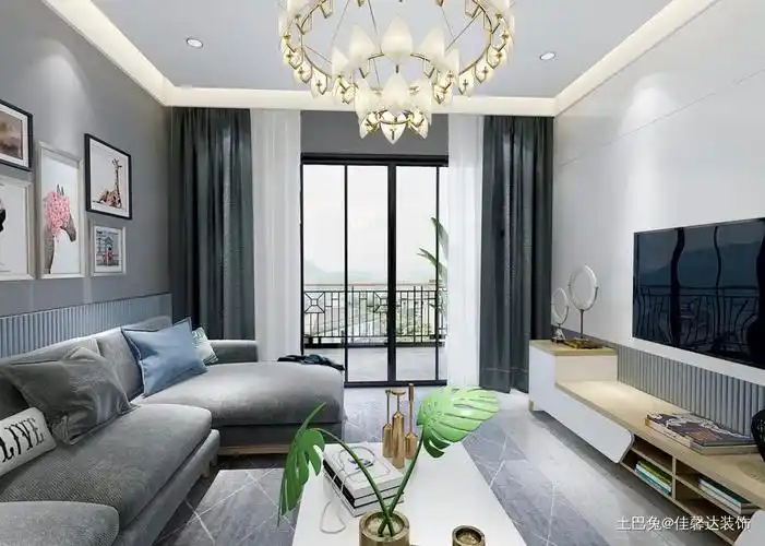 100平简约都市情怀三居现代简约家装装修案例效果图