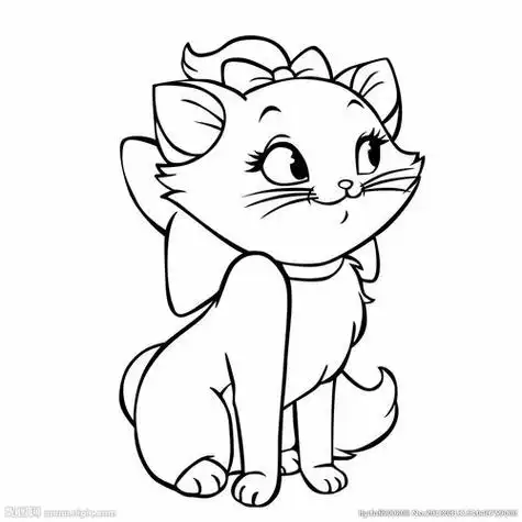 卡通猫咪图片简笔画 猫咪的卡通图片简笔画 | 第 2 页