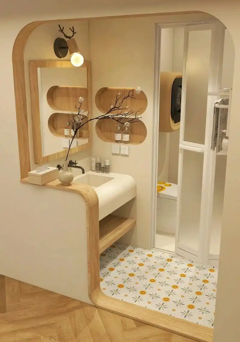 童话般的卫生间设计  那个女孩子能拒绝呀? 温馨治愈满满的氛 - 抖音