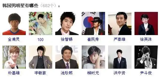 韩国男明星有哪些_百度知道