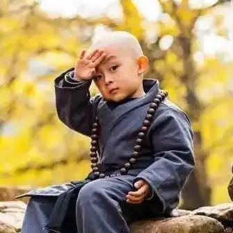 小和尚真人头像图片 小和尚图片头像可爱_布阁拉