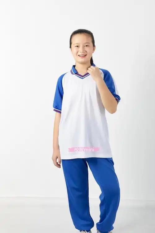 汕尾校服 海丰陆丰小学生校服新款蓝色夏季套装 男女通用服饰 小学