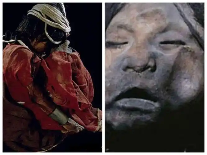 恐怖男子在山上发现一具距今500年的女孩尸体