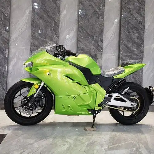 出口俄罗斯中置链条电机3000w电动摩托车高速跑车虎牙电动车街车