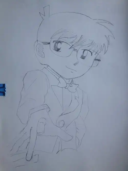 漫画柯南线稿 - 简书