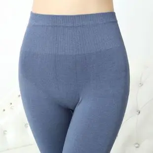 秋冬纯棉秋裤女士内穿高腰中厚单件修身全棉衬裤保暖弹力打底线裤