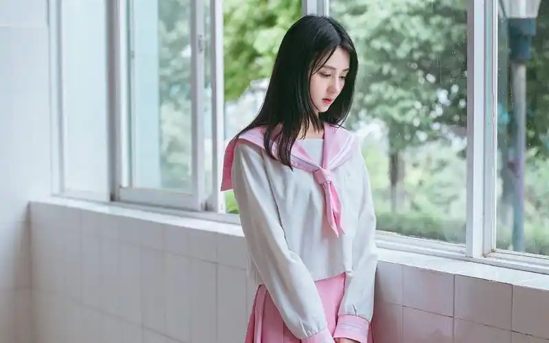 水手服美女清新唯美写真