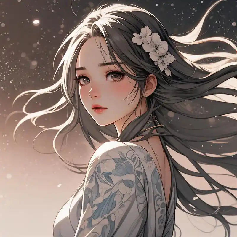 95超仙动漫唯美女生头像78