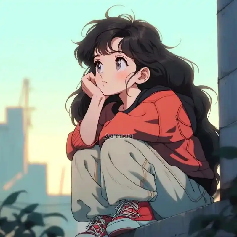 思考动漫情侣头像 676767 #绘画欣赏