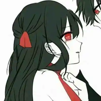 冷艳的黑暗系动漫爱人头像,情侣头像图片-回车桌面