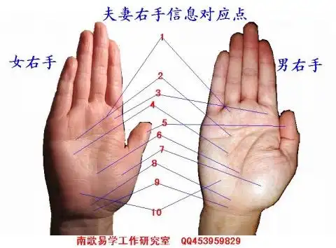 婚姻线感情线看婚姻详解图示 - 南歌走天下 - 手相图解面相图解命运