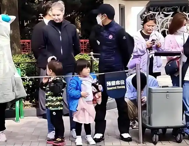 上海迪士尼偶遇撒贝宁一家!