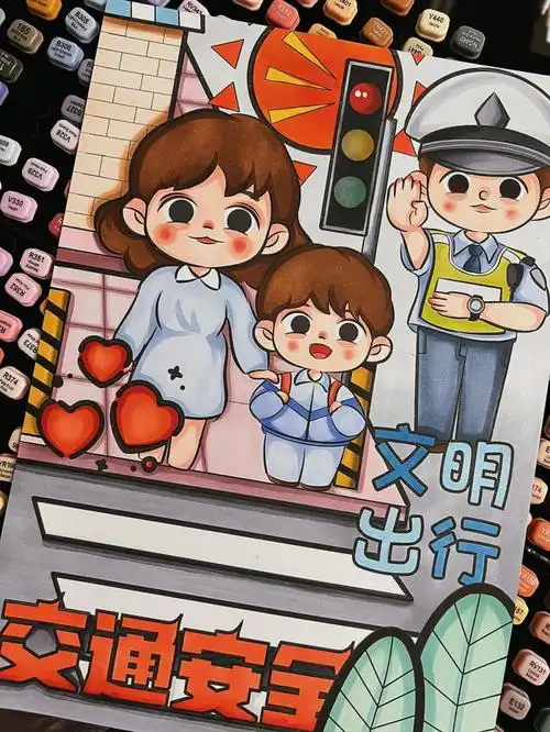 交通安全主题手抄报