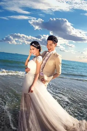 三亚婚纱摄影图片欣赏|三亚婚纱照样片图片