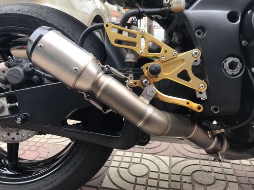 r1摩托车适用雅马哈改装侧排中段连接管yzf碳纤摩托车排气管