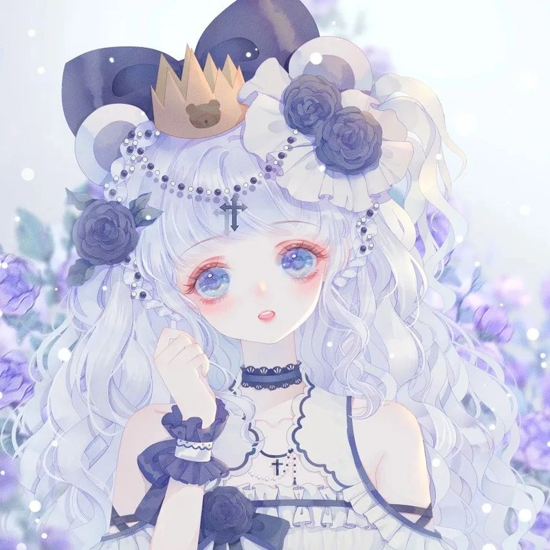 绝美蓝紫色头像|我爱这世间,但世间不如你