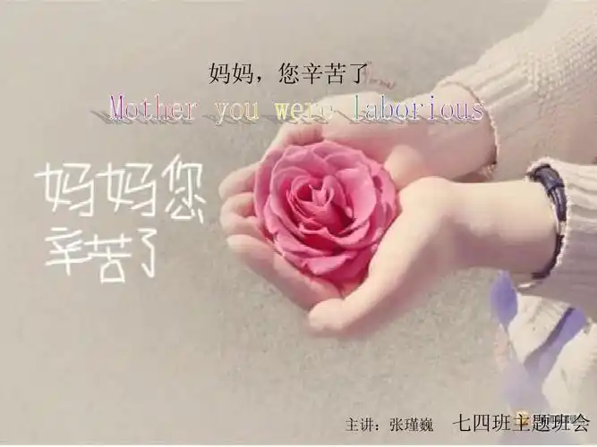 妈妈,您辛苦了!ppt