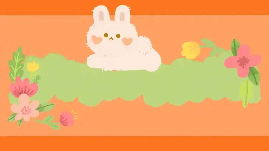 橙色小清新ppt背景图