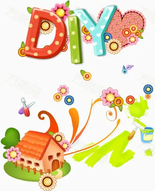 缤纷彩色绚丽背景diy