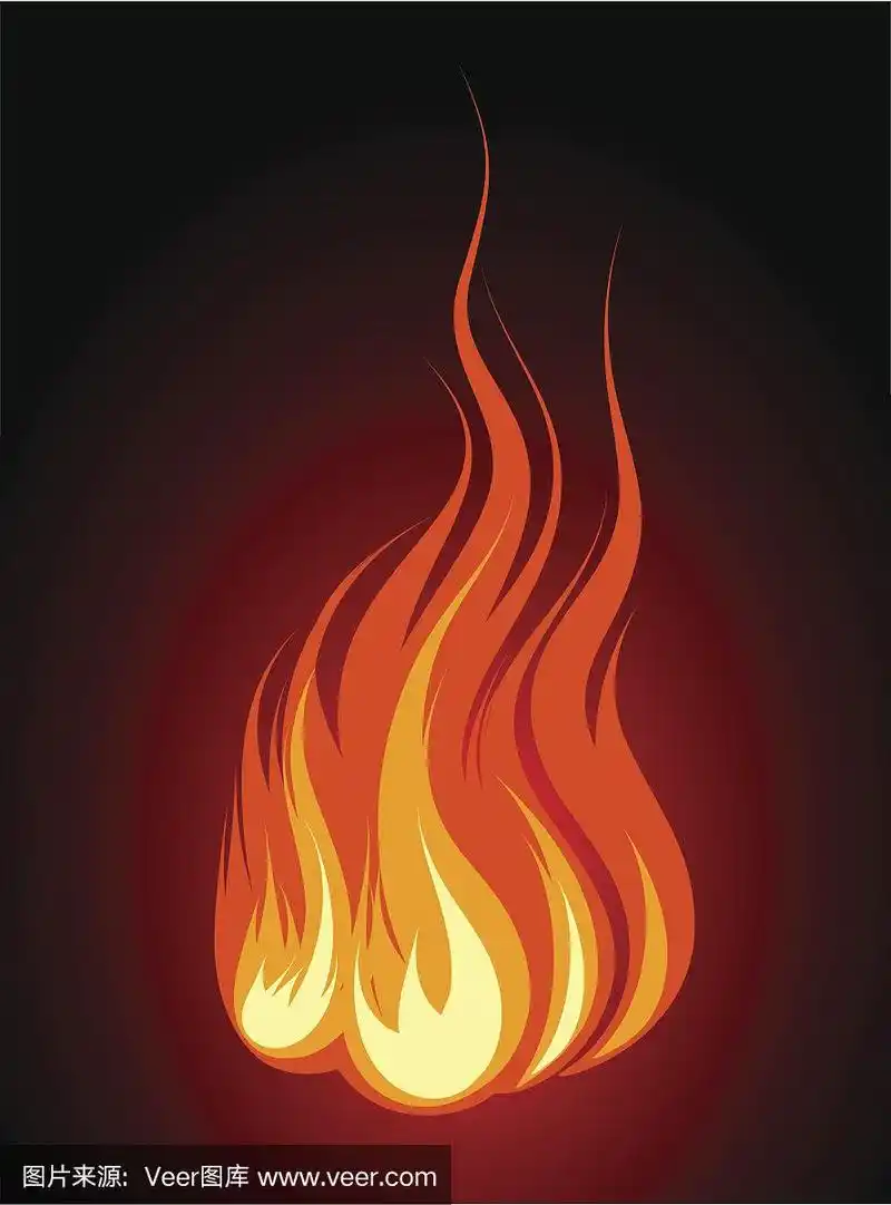 彩色火焰插图