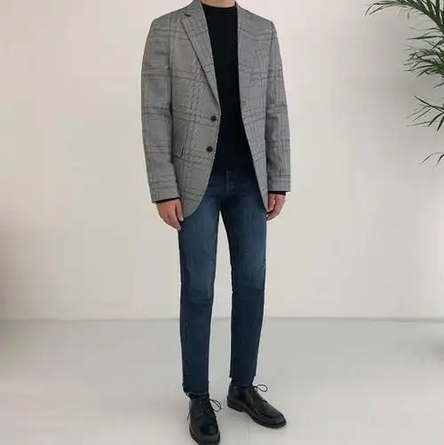 男牛仔裤配鞋效果图穿牛仔裤鞋子应该怎么选