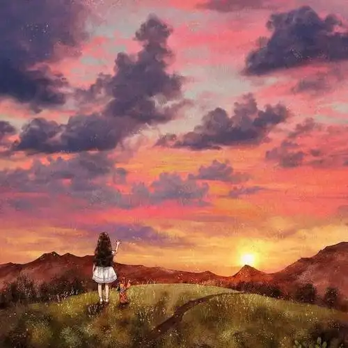 一组可爱的场景插画图片,温暖治愈系画风,女孩子超喜欢!