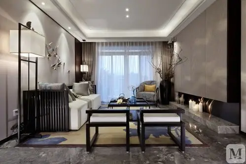 兴隆园 220平新中式风格_中式复式 设计装修案例图-沈阳红星美凯龙