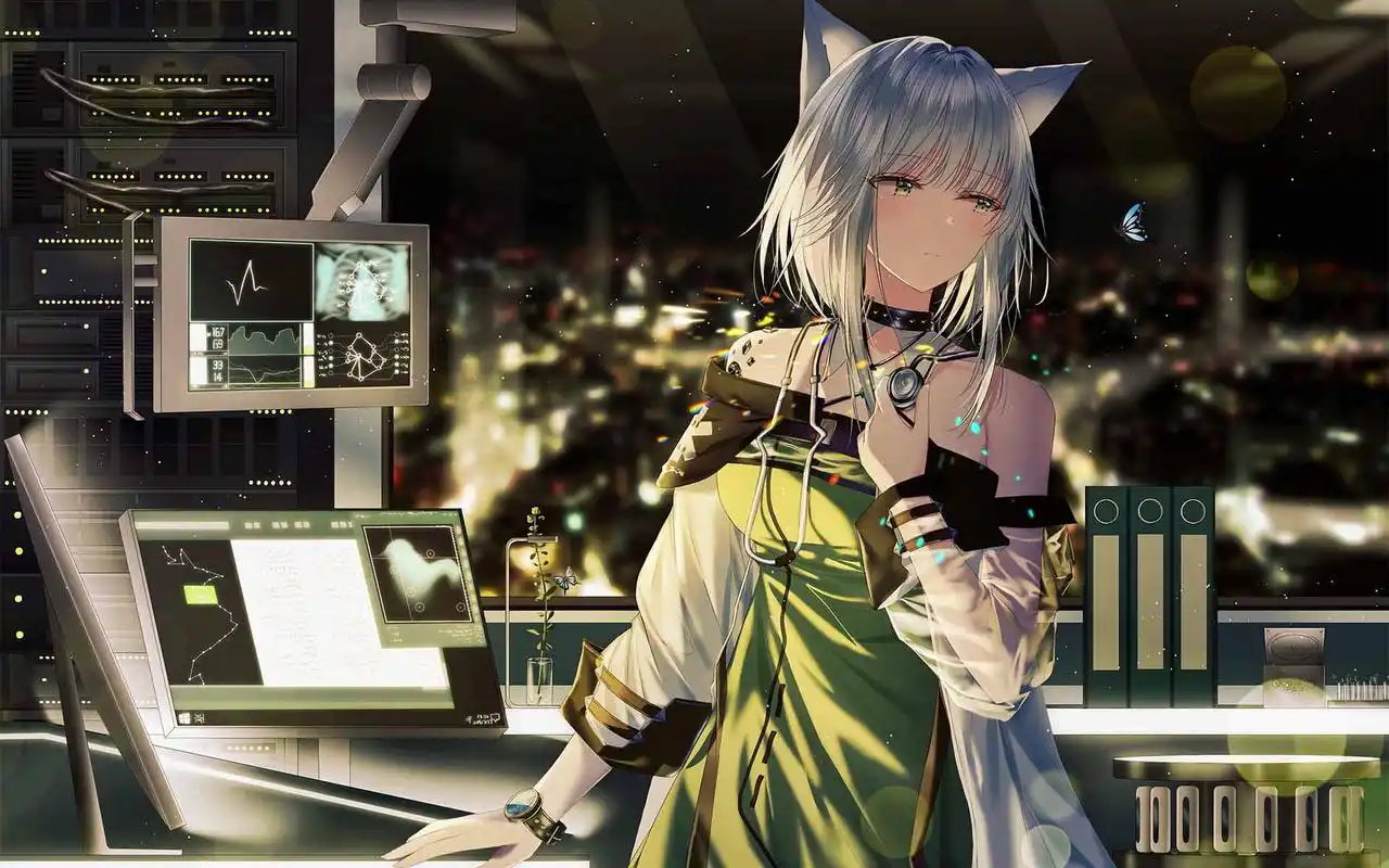 明日方舟人物插画桌面壁纸