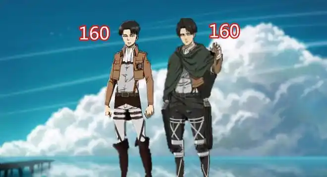 进击的巨人4年的身高变化兵长依旧160cm艾伦独腿却长高13cm