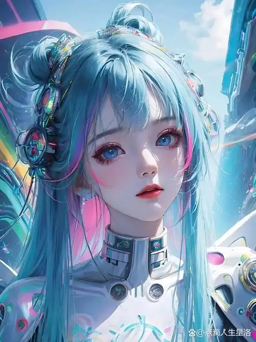 彩虹少女ll唯美仙气的动漫少女壁纸,可保存