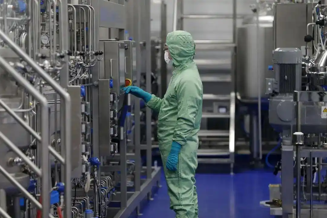 康希诺生物疫苗生产基地生产车间.图据视觉中国