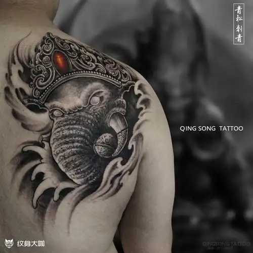 息息相关不是随随便便提升财运的纹身男人后背纹身招财提升财运的纹身