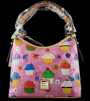nwt dooney & bourke coated cotton cupcake lucy hobo shoulder bag