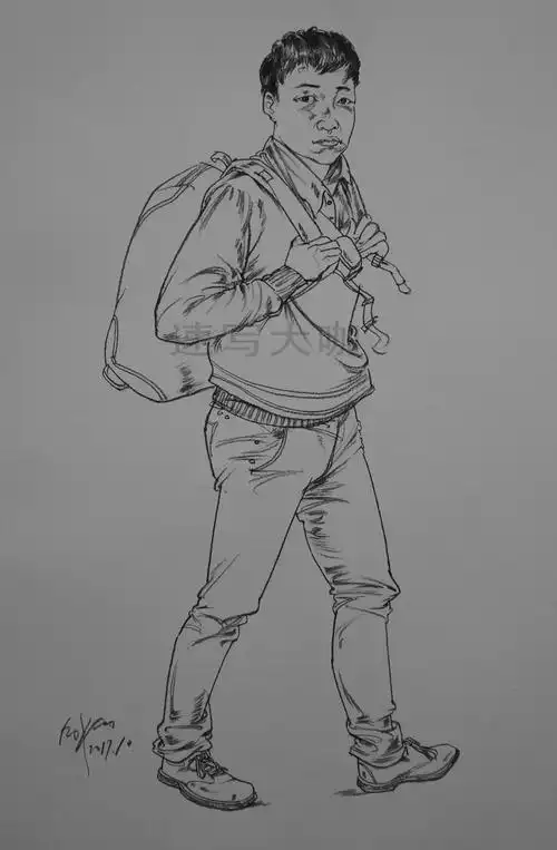 速写直立腿部侧面形状特征2022年新书上市照片对画速写人物全集北京