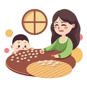 新年新春节日包饺子图片_手绘卡通设计图片_55张设计图片_红动中国