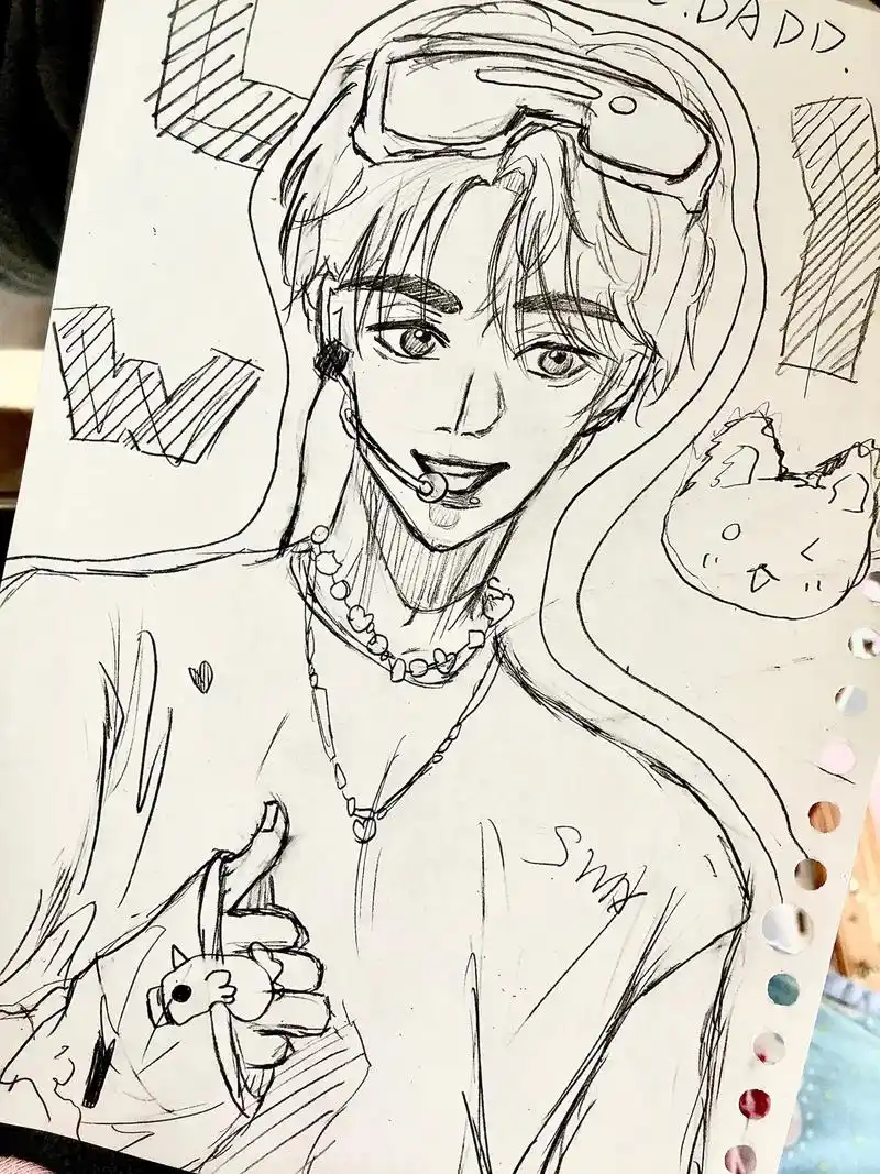 刘耀文 #手绘 #草稿流 - 抖音