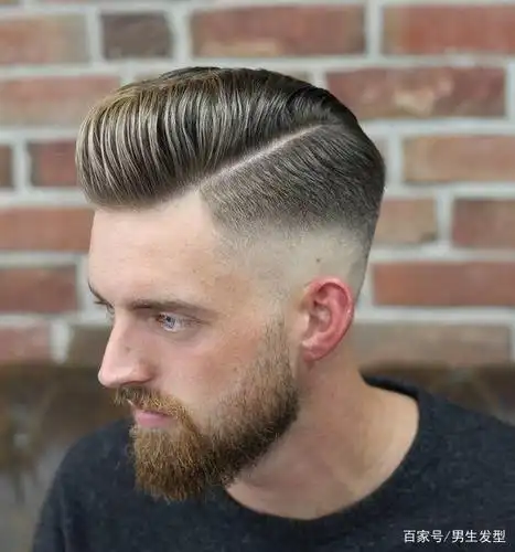 12款男士"渐变偏分"发型,剪掉厚重刘海和两边,让你清爽又帅气