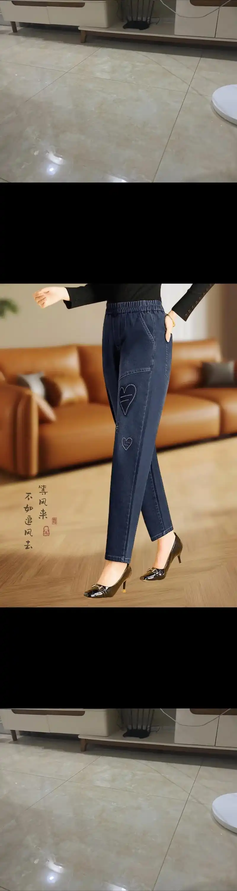 老爹萝卜裤女春秋显瘦时尚大码哈伦裤,百搭洋气垂感