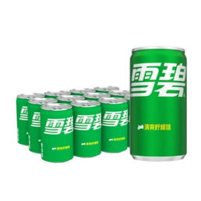 plus会员可口可乐cocacola雪碧sprite柠檬味汽水迷你碳酸饮料200ml12