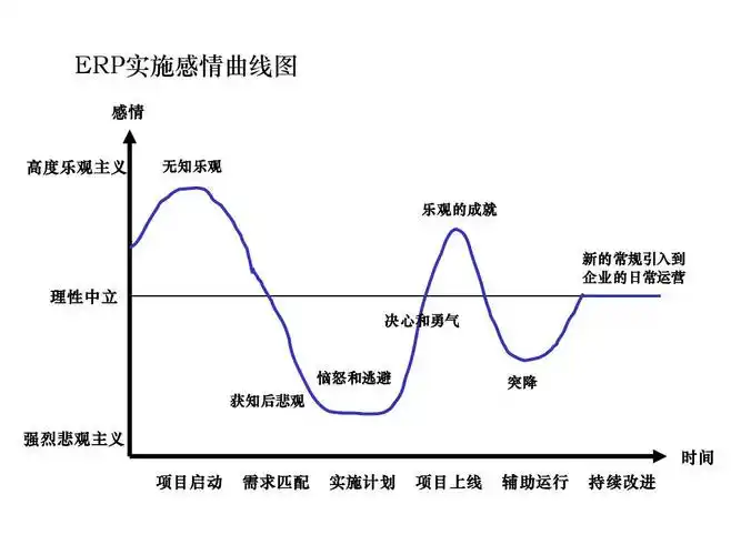 企业管理 常用咨询分析工具ppt 常用咨询分析工具 erp实施感情曲线图
