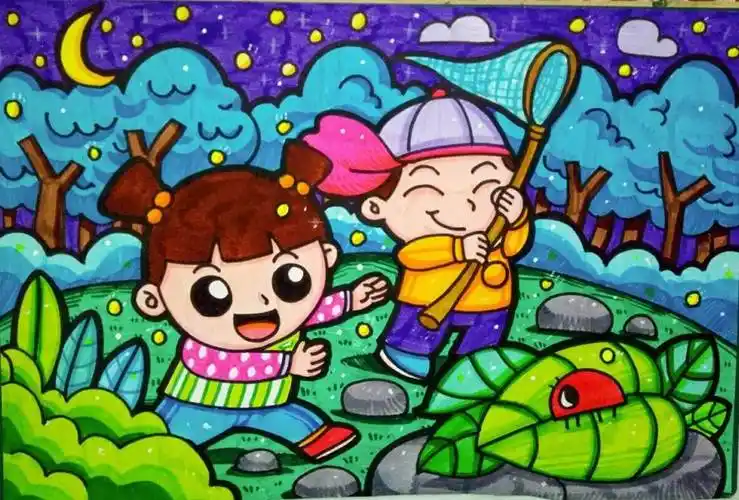 儿童人物画儿童人物画简单