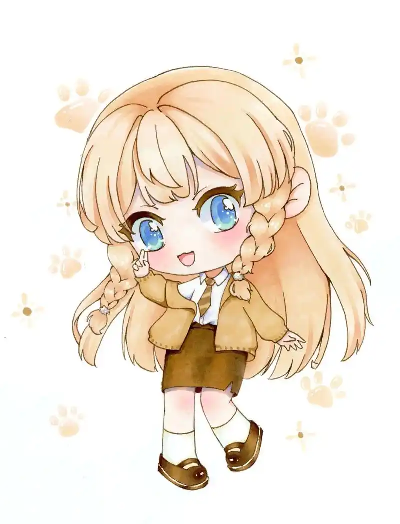 q版马克笔|栗色系女孩.#q版动漫人物#一起学画画 #绘画过 - 抖音