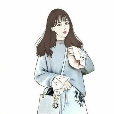 手绘头像女生简单高清好看个性的简约的女生手绘头像图片