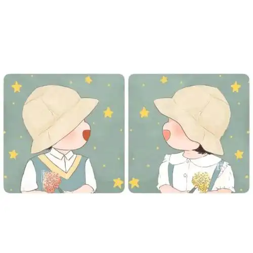 黄色背景情侣头像_小红书