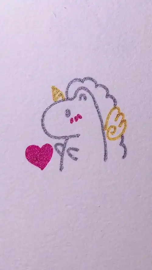 画画原来如此简单#15秒画超萌独角兽